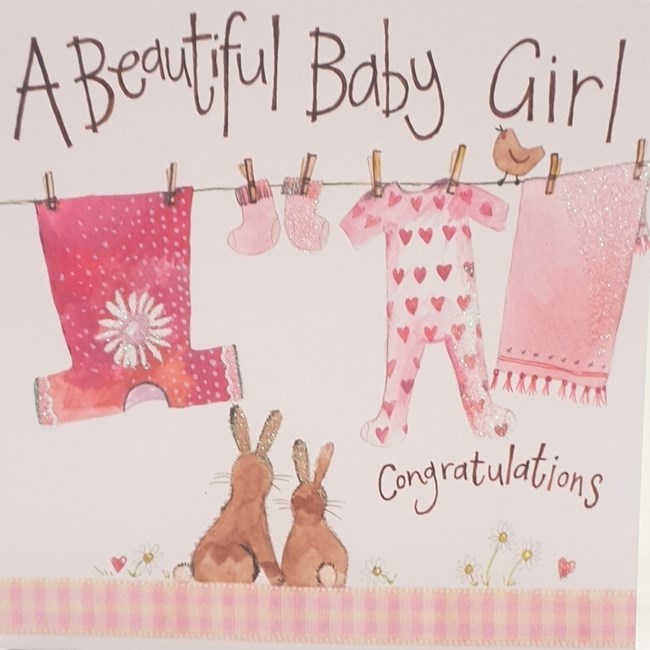 BABY GIRL CARD