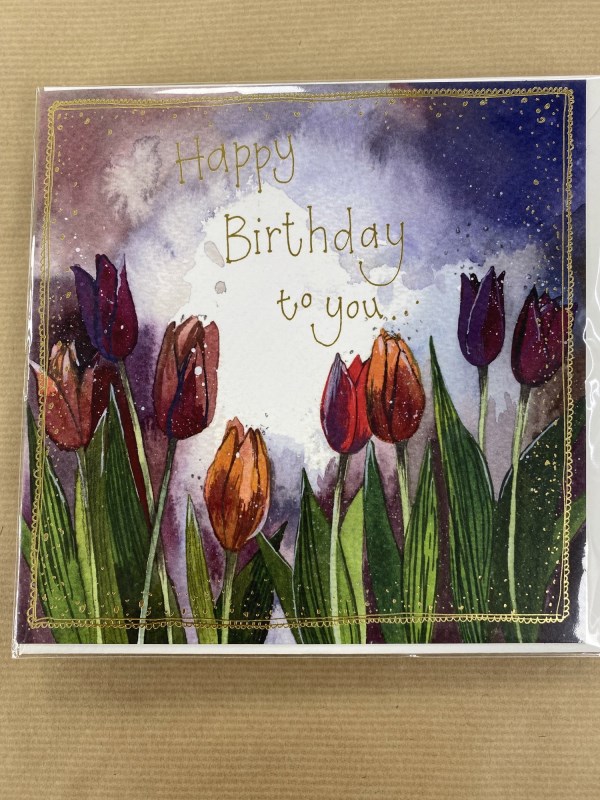 Happy Birthday Tulip Gift Card